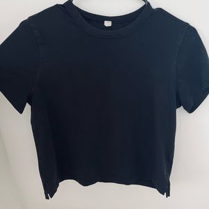 lululemon black classic-fit short sleeve top